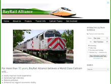 Tablet Screenshot of bayrailalliance.org